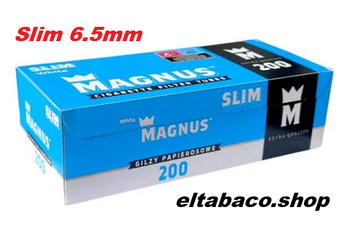 Гільзи Magnus білі SLIM (200шт) 6.5mm. sl-3 фото